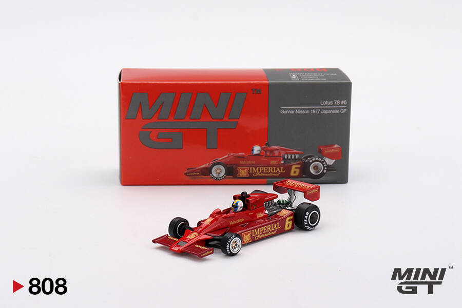 (ÖN SATIŞ) Mini GT 1/64 Lotus 78 Gunnar Nilsson 1977 Japanese GP MGT00808 (ÖN SATIŞ) Mini GT 1/64 Lotus 78 Gunnar Nilsson 1977 Japanese GP MGT00808