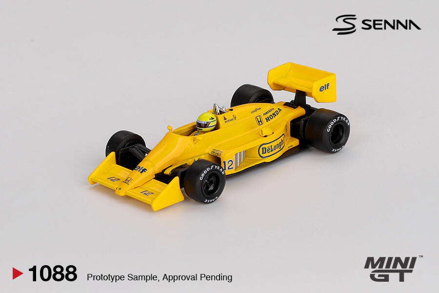 (ÖN SATIŞ) Mini GT 1/64 Lotus 99T #12 Ayrton Senna 1987 Monaco Grand Prix Winner MGT01088