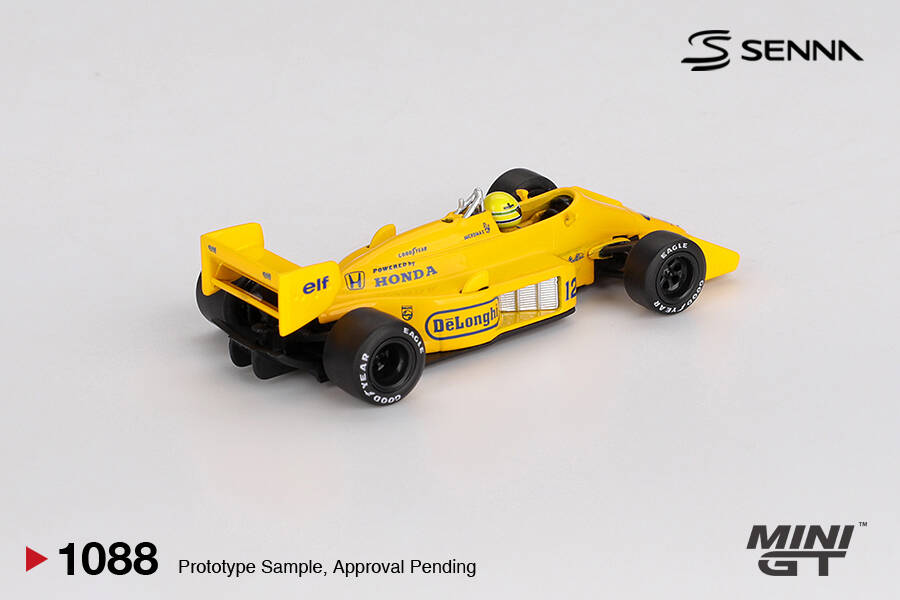 (ÖN SATIŞ) Mini GT 1/64 Lotus 99T #12 Ayrton Senna 1987 Monaco Grand Prix Winner MGT01088