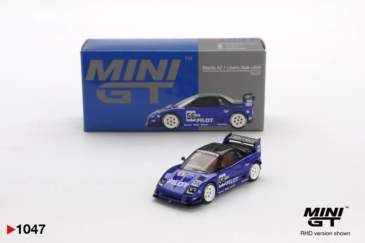 (ÖN SATIŞ) Mini GT 1/64 Mazda AZ-1 Liberty Walk LB40PILOT MGT01047