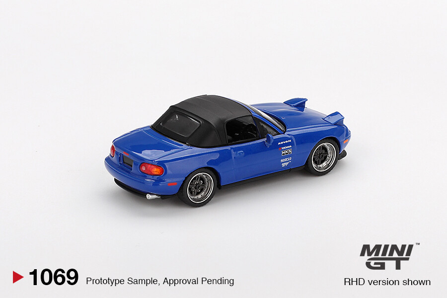 (ÖN SATIŞ) Mini GT 1/64 Mazda Miata MX-5 (NA) Tuned Version Dark Blue MGT01069 - Thumbnail