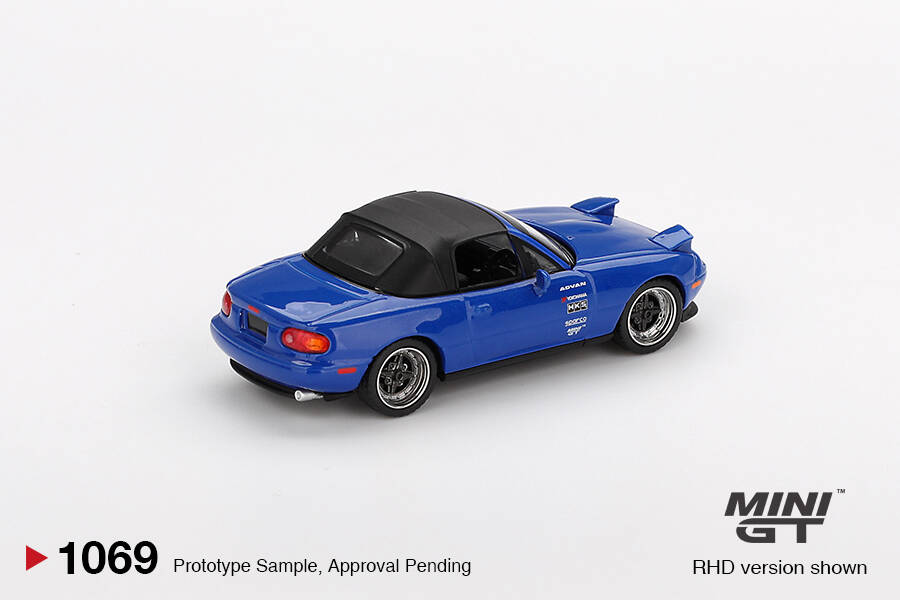 (ÖN SATIŞ) Mini GT 1/64 Mazda Miata MX-5 (NA) Tuned Version Dark Blue MGT01069