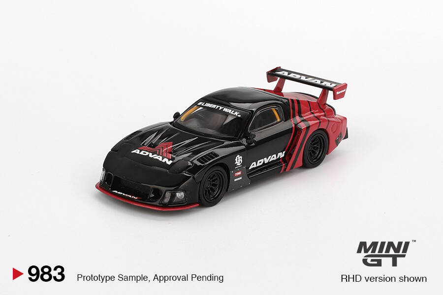 (ÖN SATIŞ) Mini GT 1/64 Mazda RX-7 LB-Super Silhouette Advan MGT00983