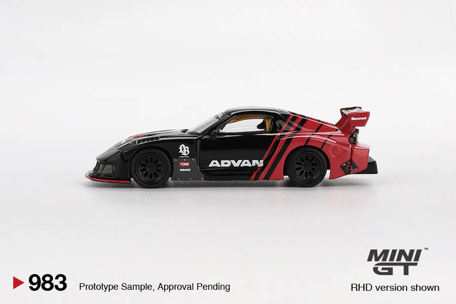 (ÖN SATIŞ) Mini GT 1/64 Mazda RX-7 LB-Super Silhouette Advan MGT00983