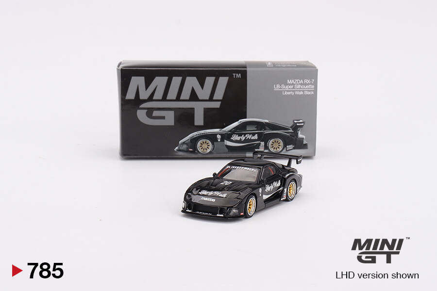 Mini GT 1/64 MAZDA RX-7 LB-Super Silhouette Liberty Walk Black MGT00785