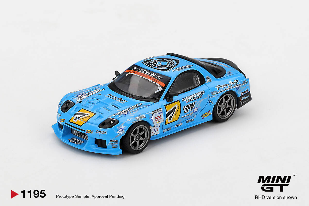 (ÖN SATIŞ) Mini GT 1/64 Mazda RX-7 RE-Amemiya 2025 D1GP MGT01195