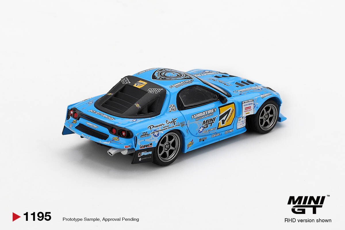 (ÖN SATIŞ) Mini GT 1/64 Mazda RX-7 RE-Amemiya 2025 D1GP MGT01195