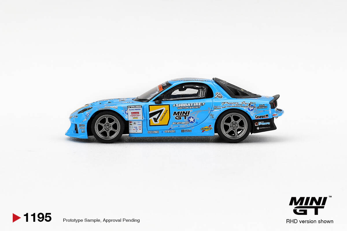 (ÖN SATIŞ) Mini GT 1/64 Mazda RX-7 RE-Amemiya 2025 D1GP MGT01195