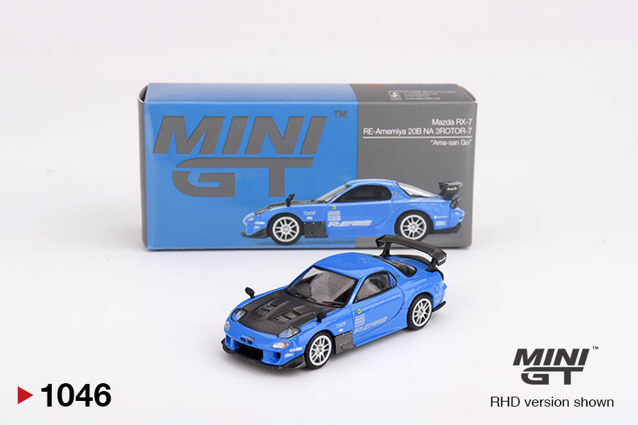 (ÖN SATIŞ) Mini GT 1/64 Mazda RX-7 RE-Amemiya 20B NA 3ROTOR-7 “Ama-san Go” MGT01046