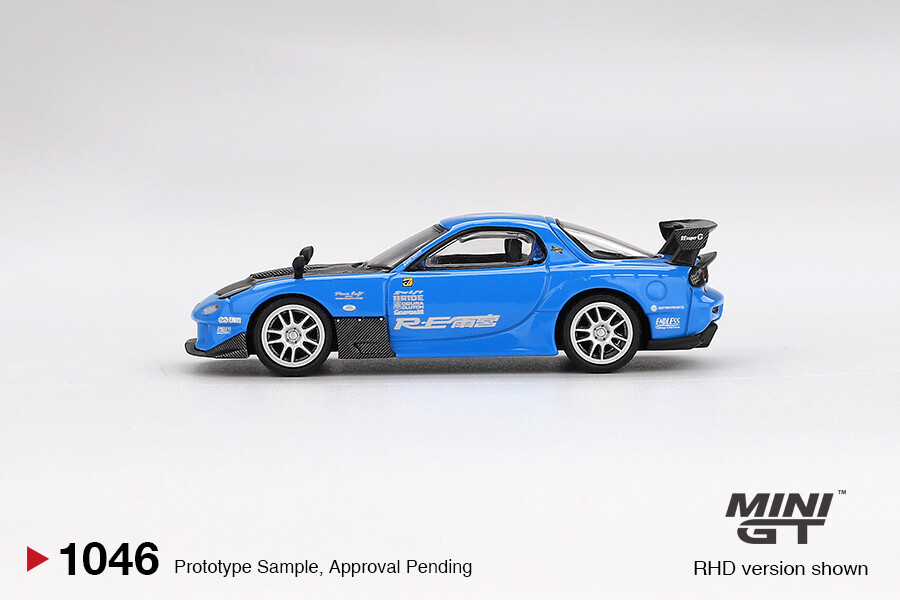 (ÖN SATIŞ) Mini GT 1/64 Mazda RX-7 RE-Amemiya 20B NA 3ROTOR-7 “Ama-san Go” MGT01046 - Thumbnail