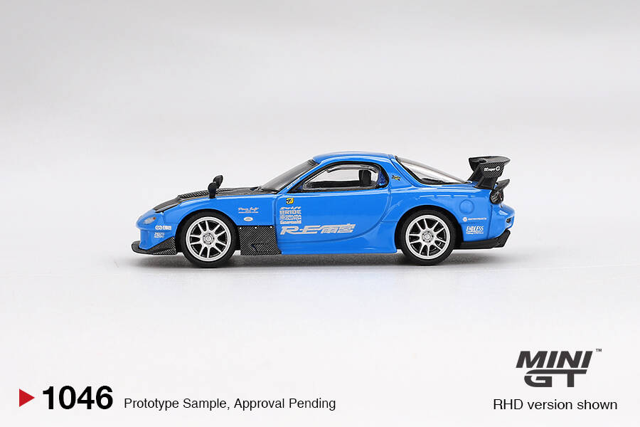 (ÖN SATIŞ) Mini GT 1/64 Mazda RX-7 RE-Amemiya 20B NA 3ROTOR-7 “Ama-san Go” MGT01046