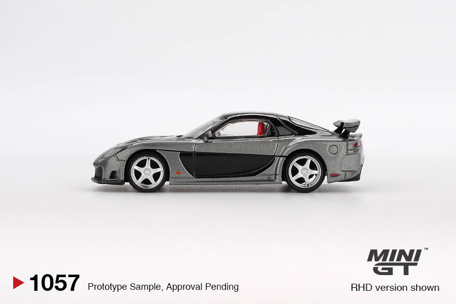(ÖN SATIŞ) Mini GT 1/64 Mazda RX-7 VeilSide Fortune Grey MGT01057 (ÖN SATIŞ) Mini GT 1/64 Mazda RX-7 VeilSide Fortune Grey MGT01057