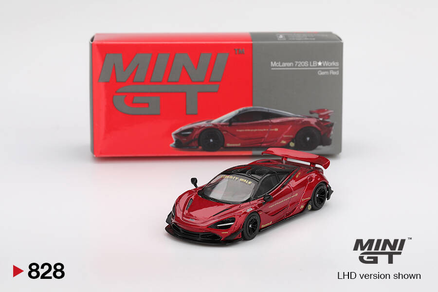 (ÖN SATIŞ) Mini GT 1/64 McLaren 720S LB Works Gem Red MGT00828