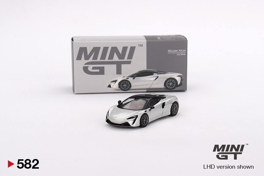 Mini GT 1/64 McLaren Artura Ice Silver MGT00582 - Thumbnail