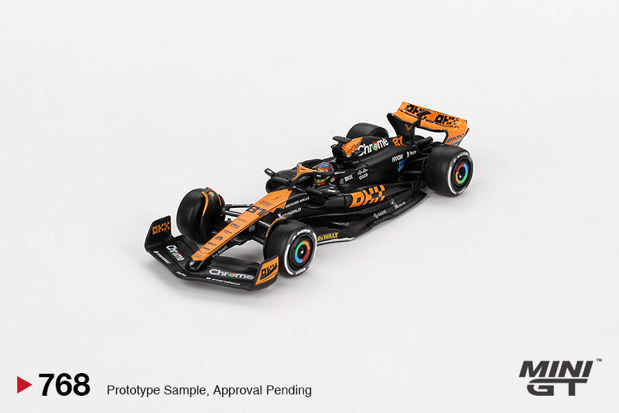(ÖN SATIŞ) Mini GT 1/64 McLaren MCL60 Oscar Piastri 2023 F1 2023 Japanese GP 3rd Place MGT00768
