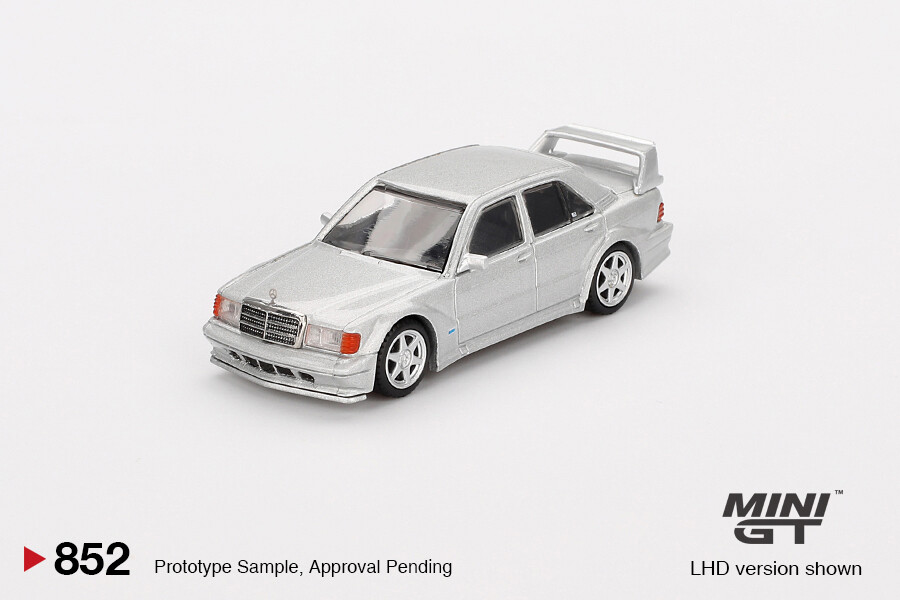 Mini GT 1/64 Mercedes-Benz 190E 2.5-16 Evolution II Astral Silver MGT00852 - Thumbnail