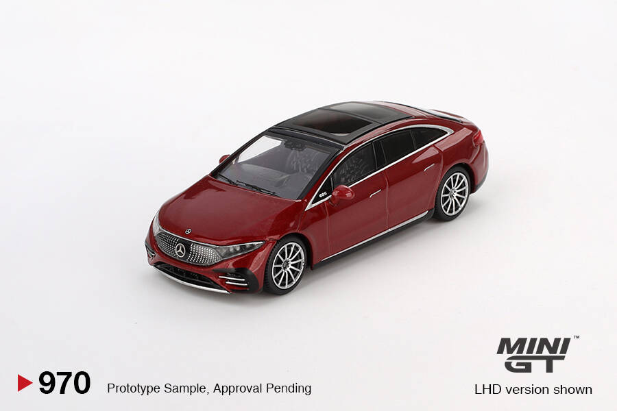 (ÖN SATIŞ) Mini GT 1/64 Mercedes-Benz EQS 580 4MATIC Red Metallic MGT00970