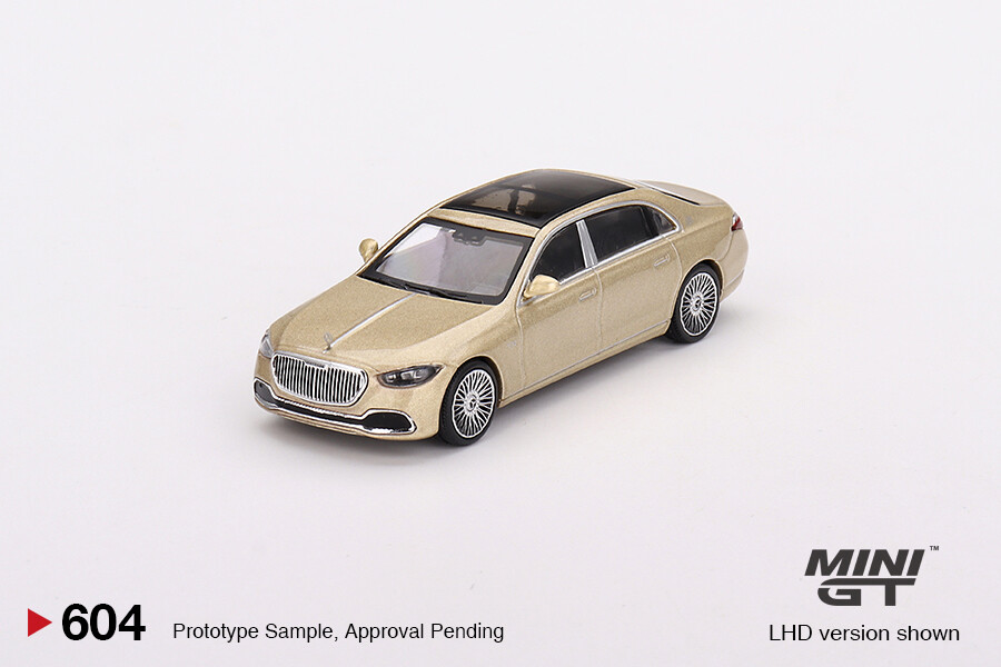 Mini GT 1/64 Mercedes-Maybach S680 Champagne Metallic MGT00604 - Thumbnail