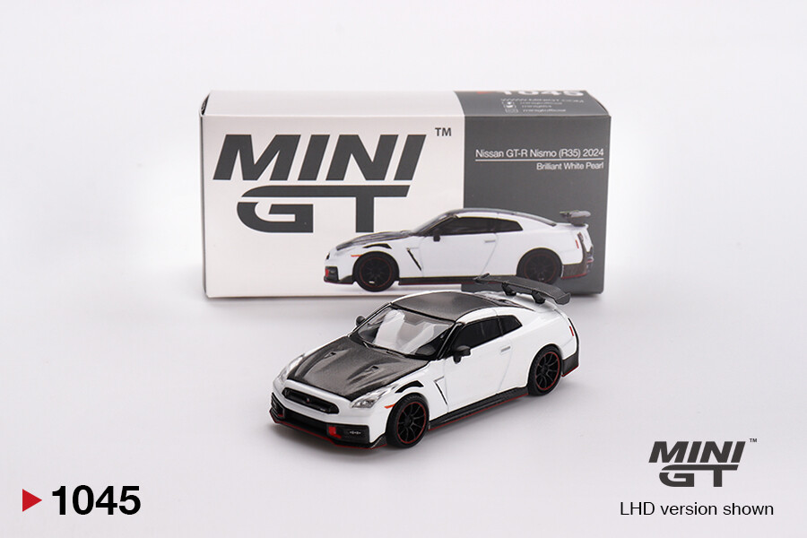 (ÖN SATIŞ) Mini GT 1/64 Nissan GT-R Nismo 2024 Brilliant White Pearl MGT01045 - Thumbnail