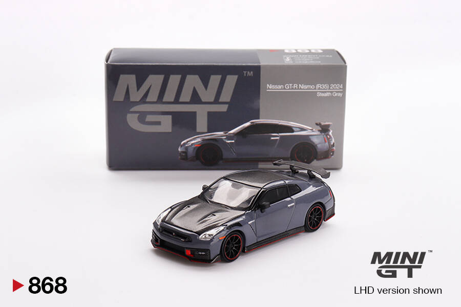 (ÖN SATIŞ) Mini GT 1/64 Nissan GT-R Nismo 2024 NISMO Stealth Gray MGT00868