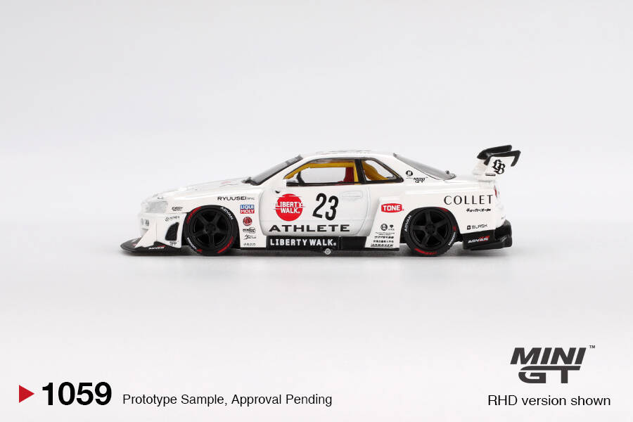 (ÖN SATIŞ) Mini GT 1/64 Nissan LB-ER34 Super Silhouette ATHLETE/COLLET MGT01059