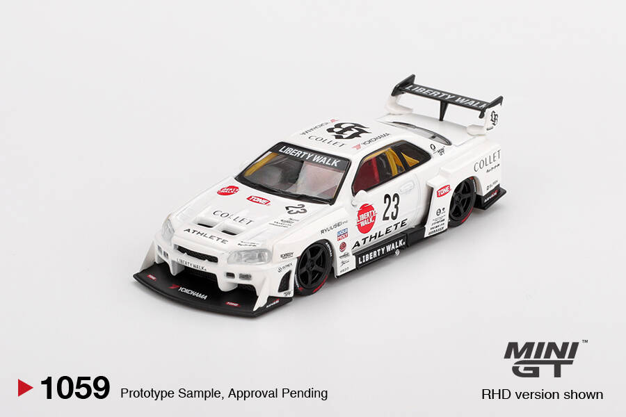 (ÖN SATIŞ) Mini GT 1/64 Nissan LB-ER34 Super Silhouette ATHLETE/COLLET MGT01059