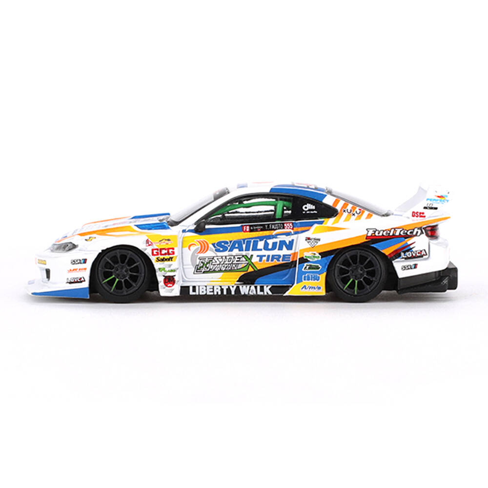 (ÖN SATIŞ) Mini GT 1/64 Nissan LB-Super Silhouette S15 SILVIA 2023 Formula Drift Japan - Blister Paket MGT00895-BL