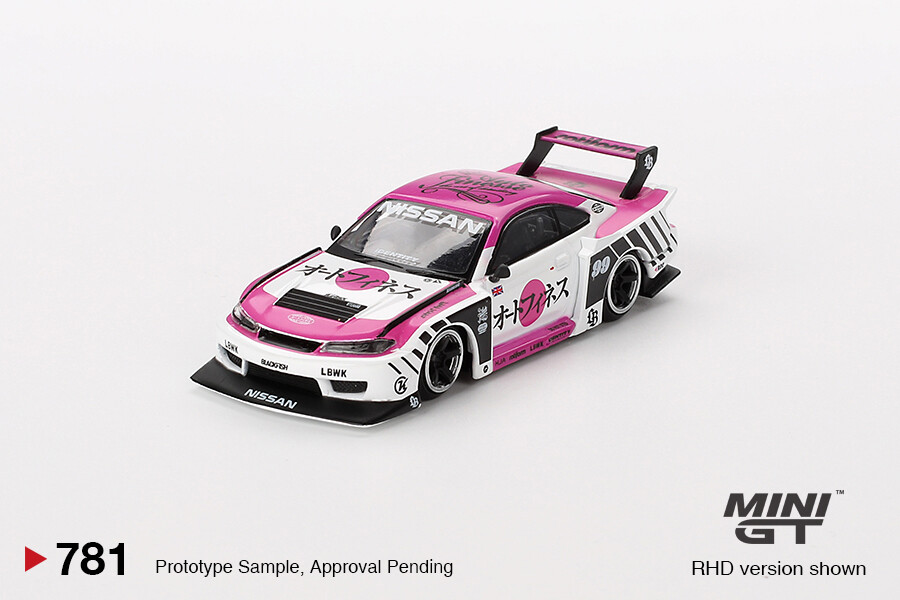Mini GT 1/64 Nissan LB-Super Silhouette S15 SILVIA Auto Finesse SEMA 2023 - Blister Paket MGT00781-BL - Thumbnail