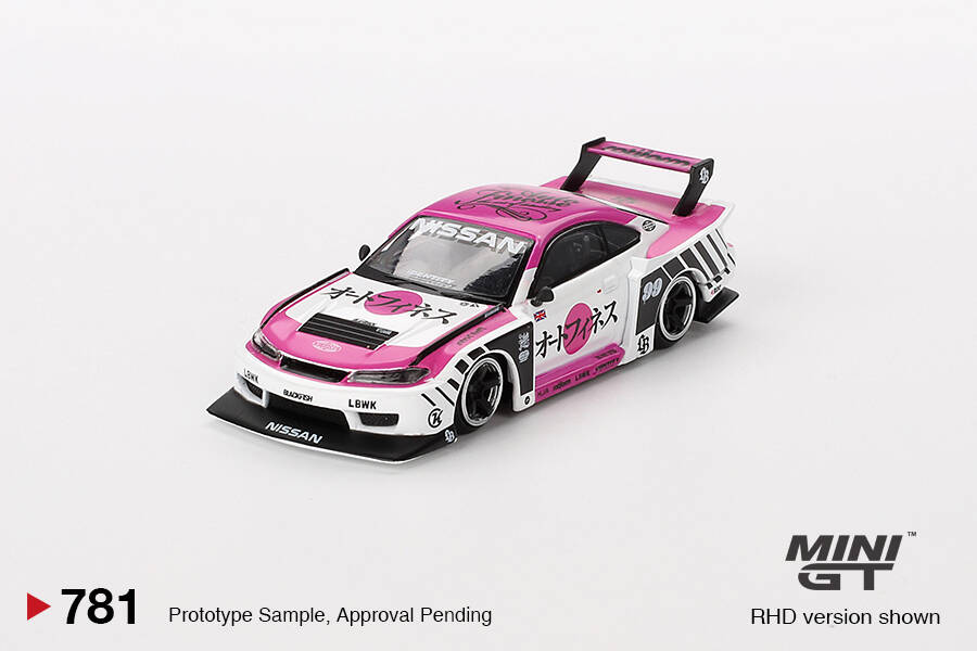 Mini GT 1/64 Nissan LB-Super Silhouette S15 SILVIA Auto Finesse SEMA 2023 - Blister Paket MGT00781-BL