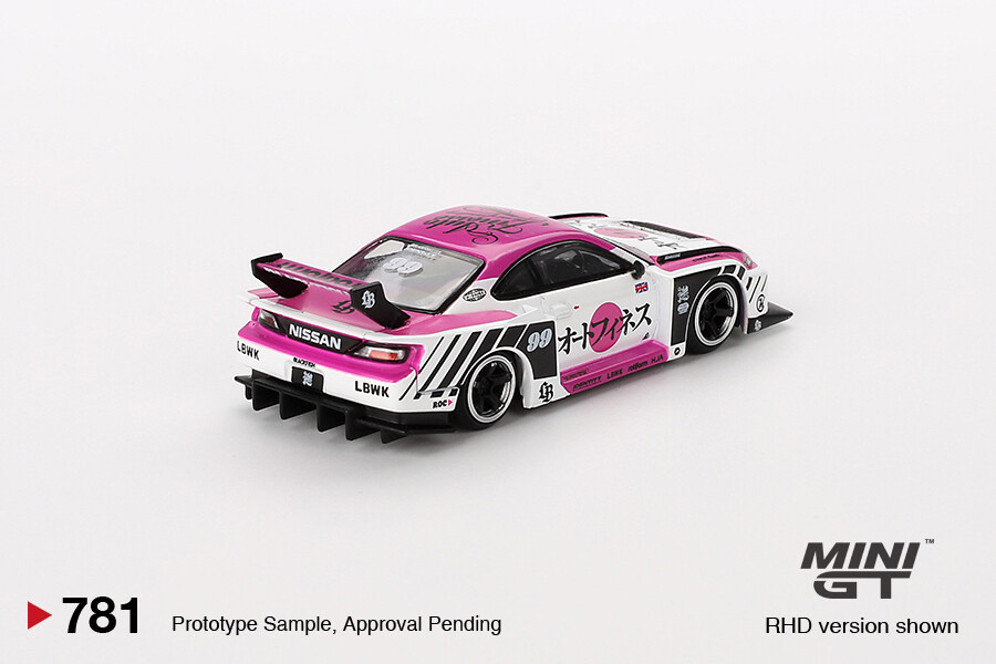 Mini GT 1/64 Nissan LB-Super Silhouette S15 SILVIA Auto Finesse SEMA 2023 - Blister Paket MGT00781-BL - Thumbnail
