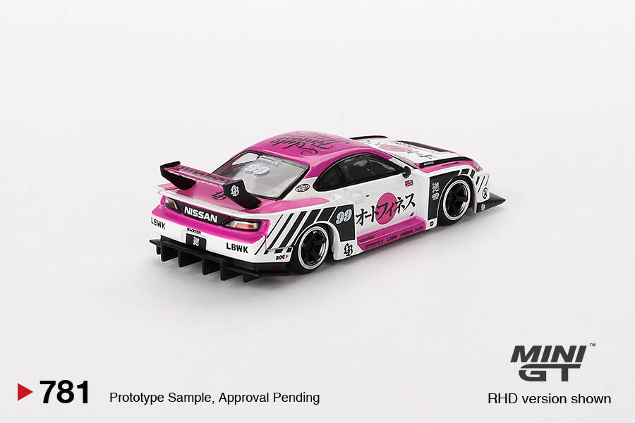 Mini GT 1/64 Nissan LB-Super Silhouette S15 SILVIA Auto Finesse SEMA 2023 - Blister Paket MGT00781-BL