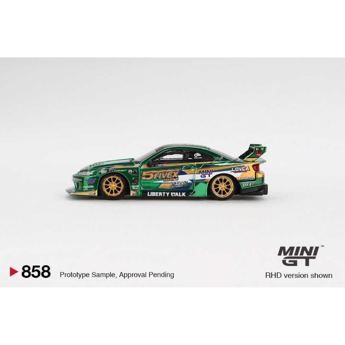 (ÖN SATIŞ) Mini GT 1/64 Nissan LB-Super Silhouette S15 SILVIA LBWK 2024 Fausto Racing - Blister Paket MGT00858-BL - Thumbnail