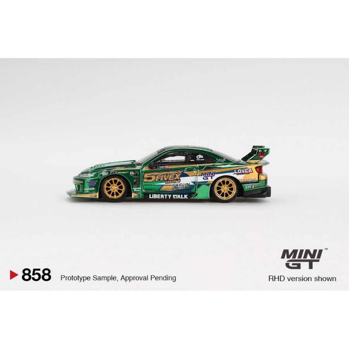 (ÖN SATIŞ) Mini GT 1/64 Nissan LB-Super Silhouette S15 SILVIA LBWK 2024 Fausto Racing - Blister Paket MGT00858-BL