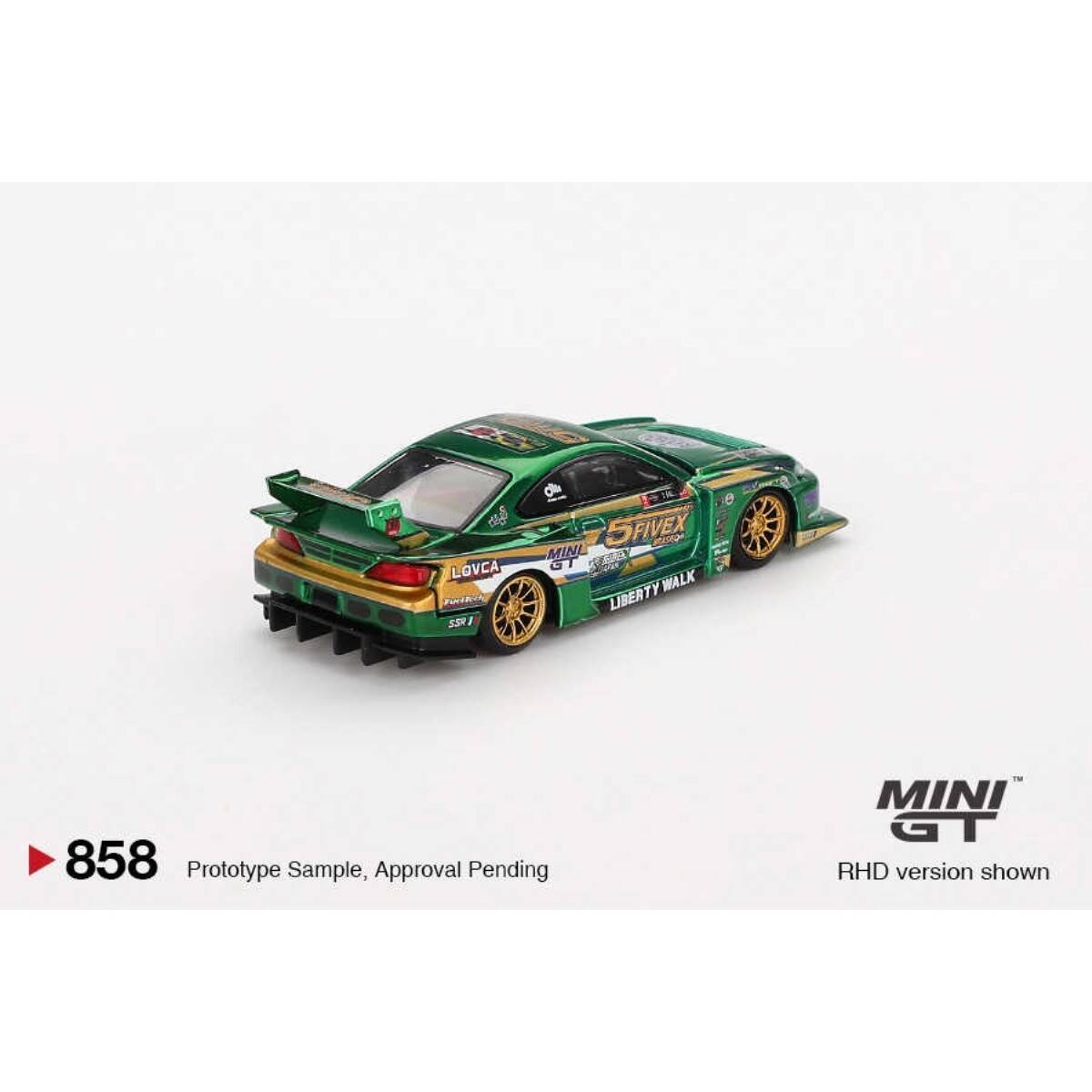 (ÖN SATIŞ) Mini GT 1/64 Nissan LB-Super Silhouette S15 SILVIA LBWK 2024 Fausto Racing - Blister Paket MGT00858-BL
