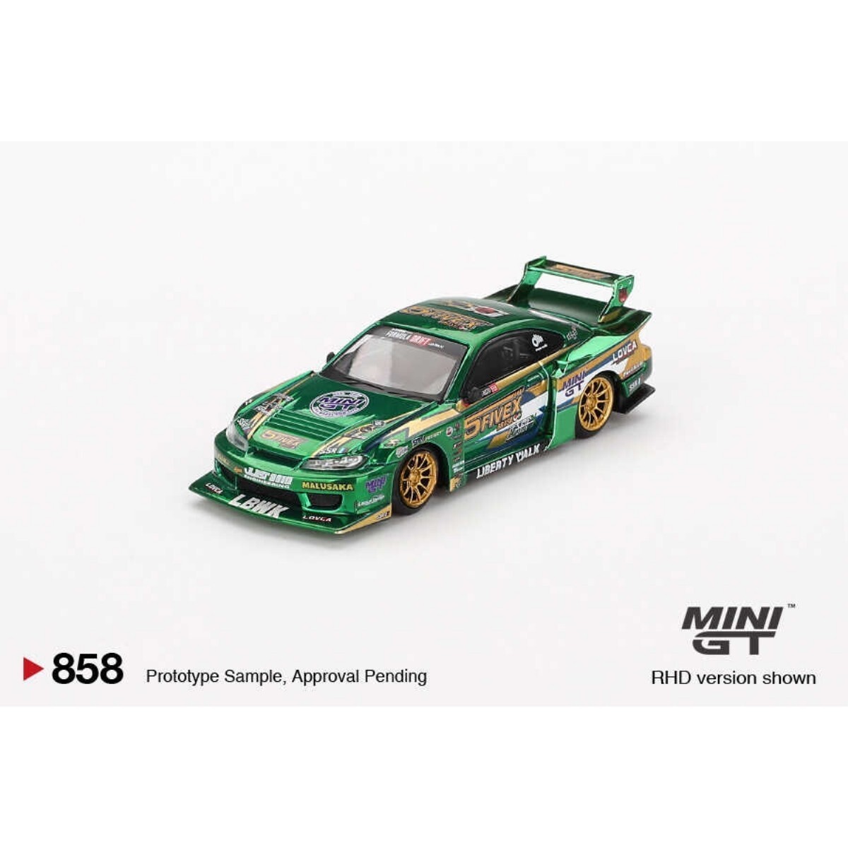 (ÖN SATIŞ) Mini GT 1/64 Nissan LB-Super Silhouette S15 SILVIA LBWK 2024 Fausto Racing - Blister Paket MGT00858-BL - Thumbnail