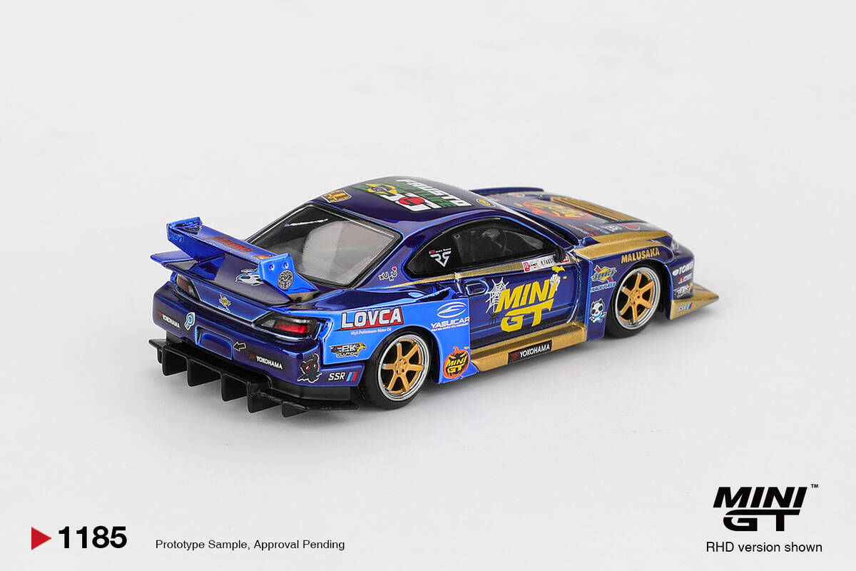 (ÖN SATIŞ) Mini GT 1/64 Nissan LB-Super Silhouette S15 SILVIA Team MINI GT Liberty Walk 2025 Formula Drift Halloween Special MGT01185