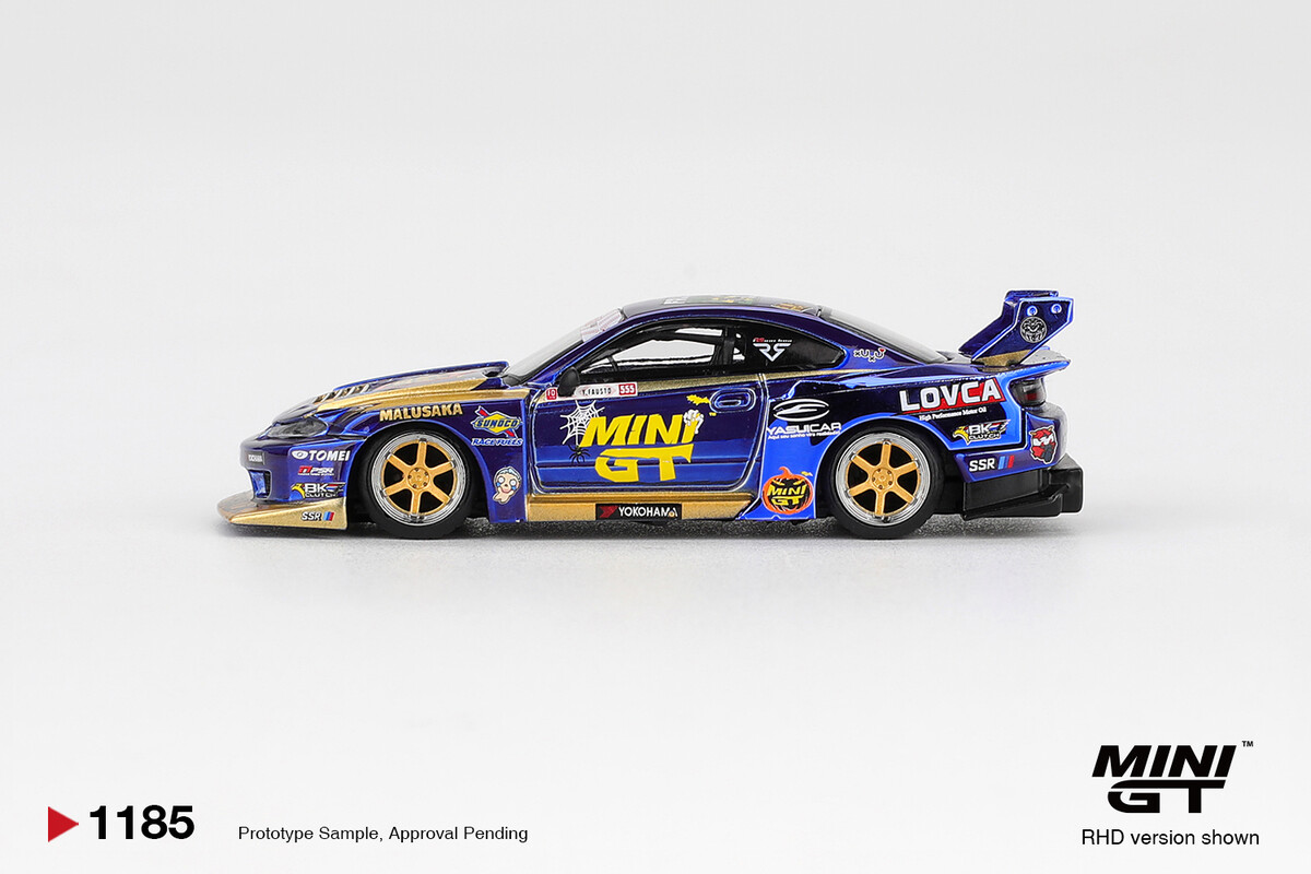 (ÖN SATIŞ) Mini GT 1/64 Nissan LB-Super Silhouette S15 SILVIA Team MINI GT Liberty Walk 2025 Formula Drift Halloween Special MGT01185 - Thumbnail