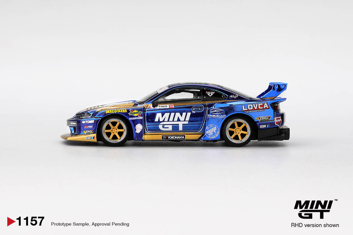 (ÖN SATIŞ) Mini GT 1/64 Nissan LB-Super Silhouette S15 SILVIA Team MINI GT Liberty Walk 2025 Formula Drift MGT01157