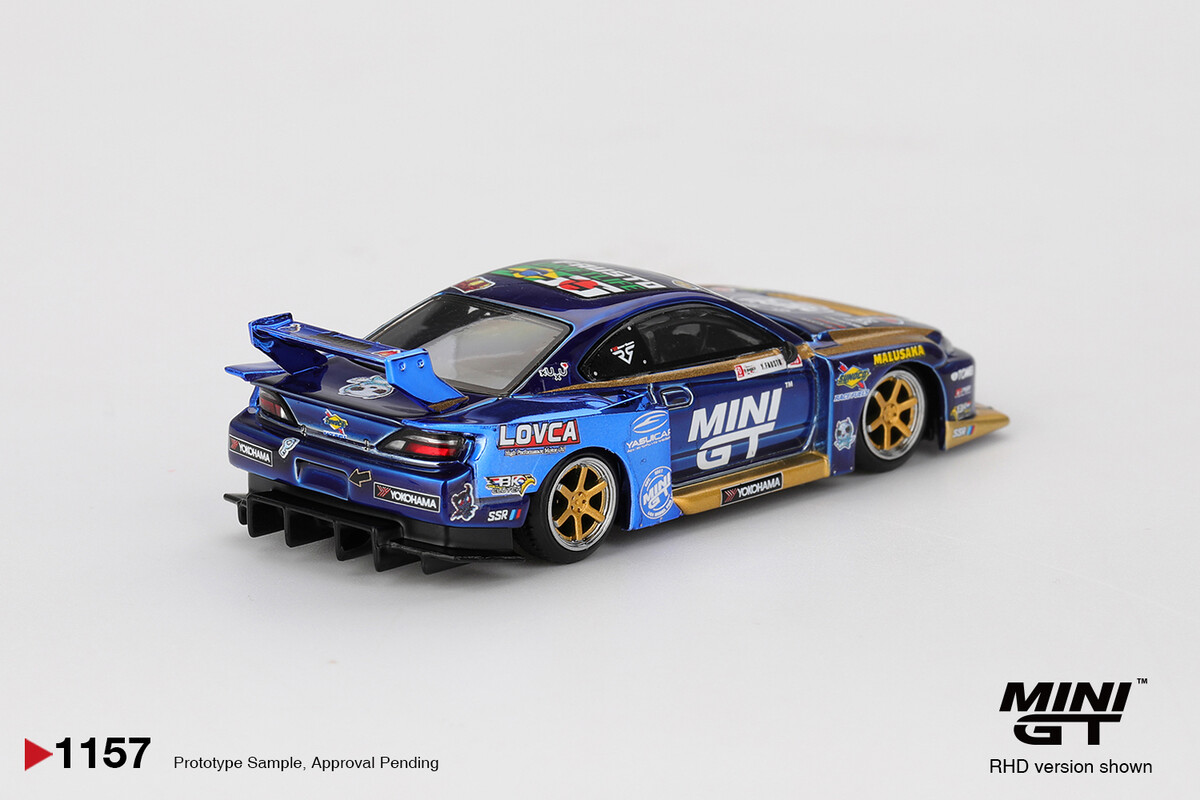 (ÖN SATIŞ) Mini GT 1/64 Nissan LB-Super Silhouette S15 SILVIA Team MINI GT Liberty Walk 2025 Formula Drift MGT01157 - Thumbnail