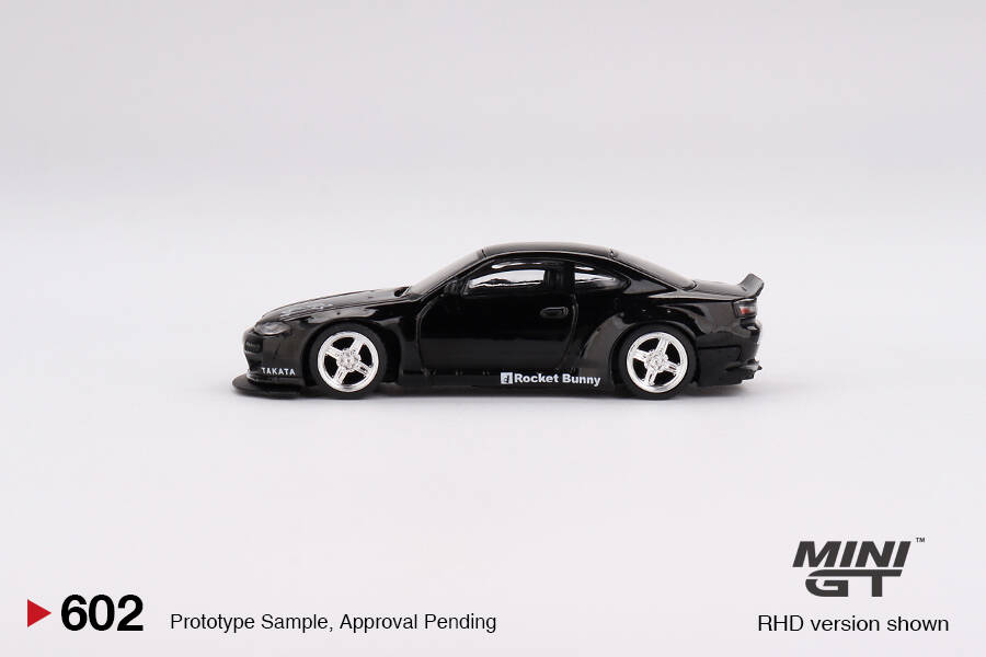 Mini GT 1/64 Nissan Silvia (S15) Rocket Bunny Black Pearl MGT00602