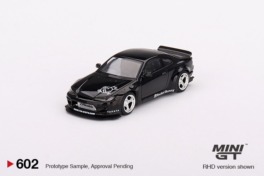 Mini GT 1/64 Nissan Silvia (S15) Rocket Bunny Black Pearl MGT00602 - Thumbnail