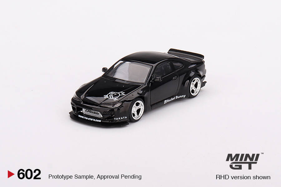 Mini GT 1/64 Nissan Silvia (S15) Rocket Bunny Black Pearl MGT00602