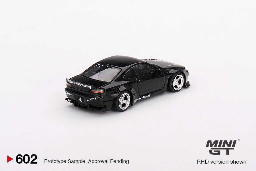 Mini GT 1/64 Nissan Silvia (S15) Rocket Bunny Black Pearl MGT00602