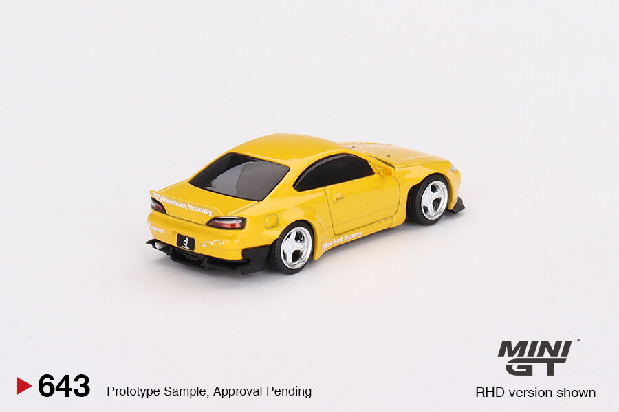 Mini GT 1/64 Nissan Silvia (S15) Rocket Bunny Bronze Yellow MGT00643 - Thumbnail