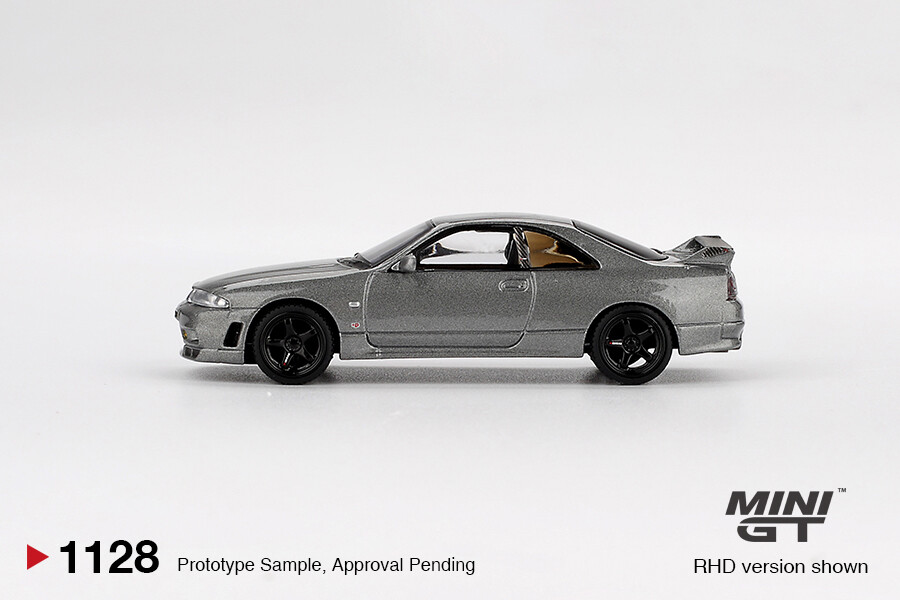 (ÖN SATIŞ) Mini GT 1/64 NISSAN Skyline GT-R Dark Metal Gray (NISMO BCNR33 CRS Version) MGT01128 - Thumbnail
