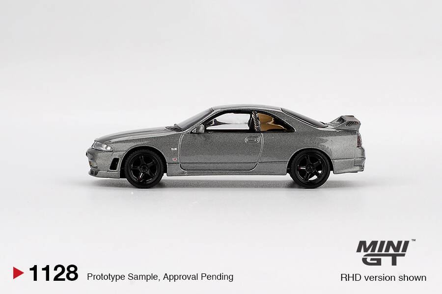 (ÖN SATIŞ) Mini GT 1/64 NISSAN Skyline GT-R Dark Metal Gray (NISMO BCNR33 CRS Version) MGT01128