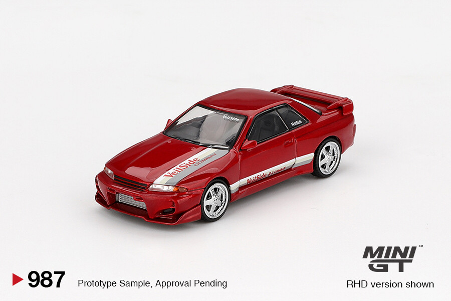 (ÖN SATIŞ) Mini GT 1/64 Nissan Skyline GT-R (R32) VeilSide Combat C-I Gem Red MGT00987 - Thumbnail