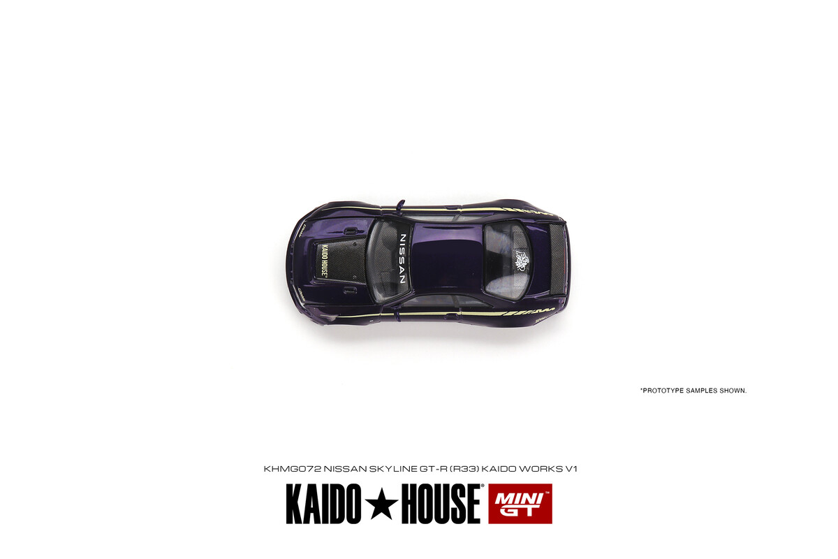 Mini GT 1/64 Nissan Skyline GT-R (R33) Kaido Works V1 KHMG072 - Thumbnail