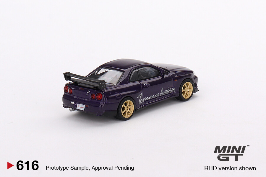 Mini GT 1/64 Nissan Skyline GT-R (R34) Tommykaira R-z Midnight Purple MGT00616 - Thumbnail