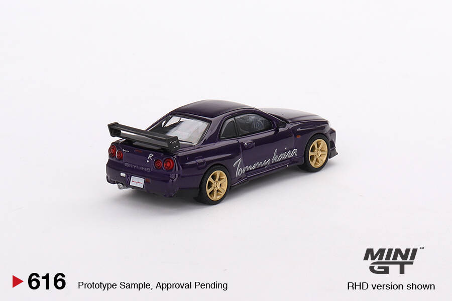 Mini GT 1/64 Nissan Skyline GT-R (R34) Tommykaira R-z Midnight Purple MGT00616